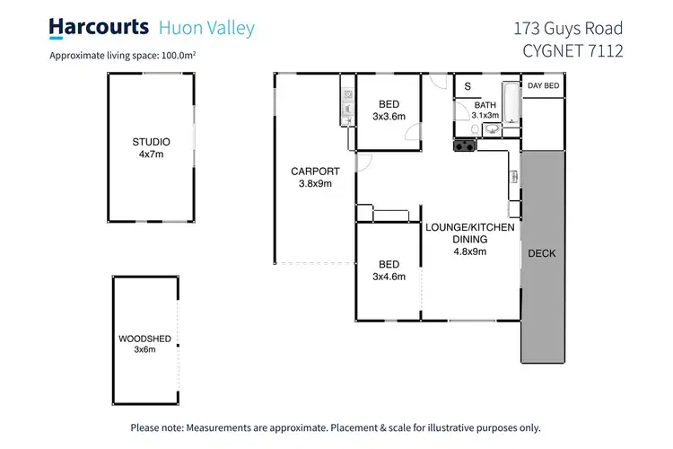 Floorplan of Homely house listing, 173 Guys Road, Cygnet TAS 7112