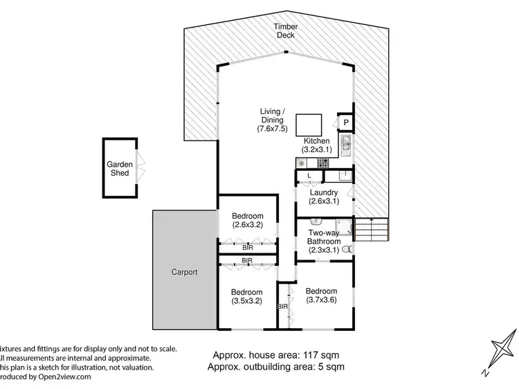 Floorplan of Homely house listing, 1 Wilsons Road, Kettering TAS 7155