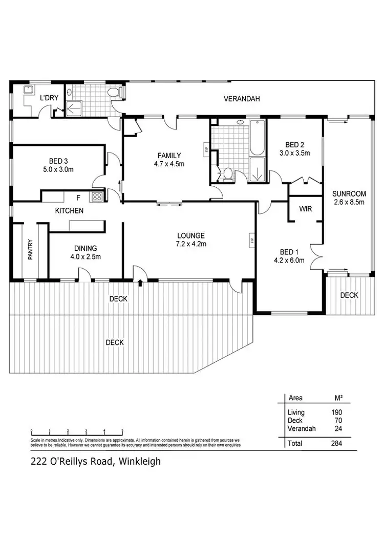 Floorplan of Homely house listing, 222 O'Reillys Road, Winkleigh TAS 7275