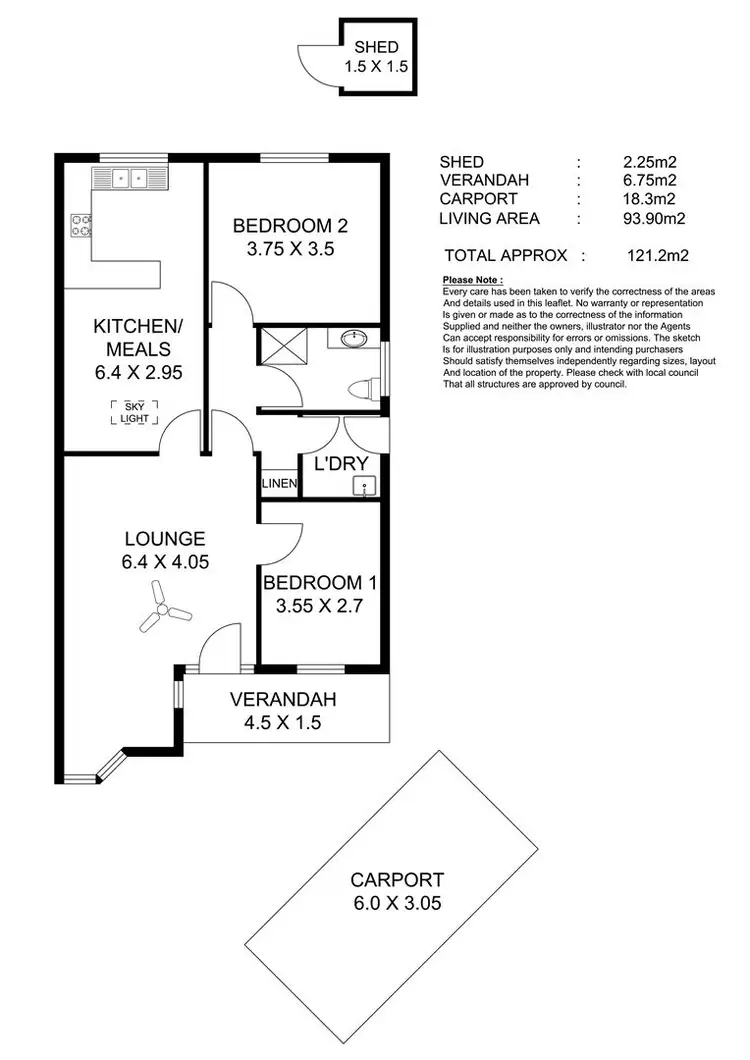 Floorplan of Homely unit listing, 10/12 Cameron Road, Mount Barker SA 5251