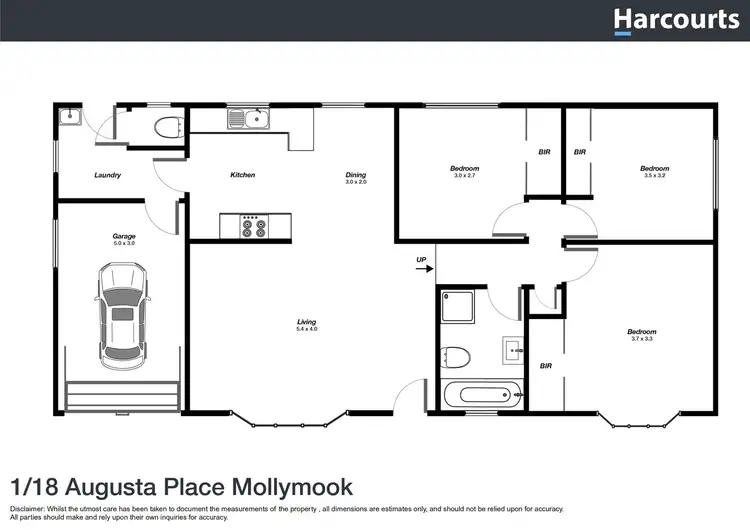Floorplan of Homely villa listing, 1/18 Augusta Place, Mollymook NSW 2539