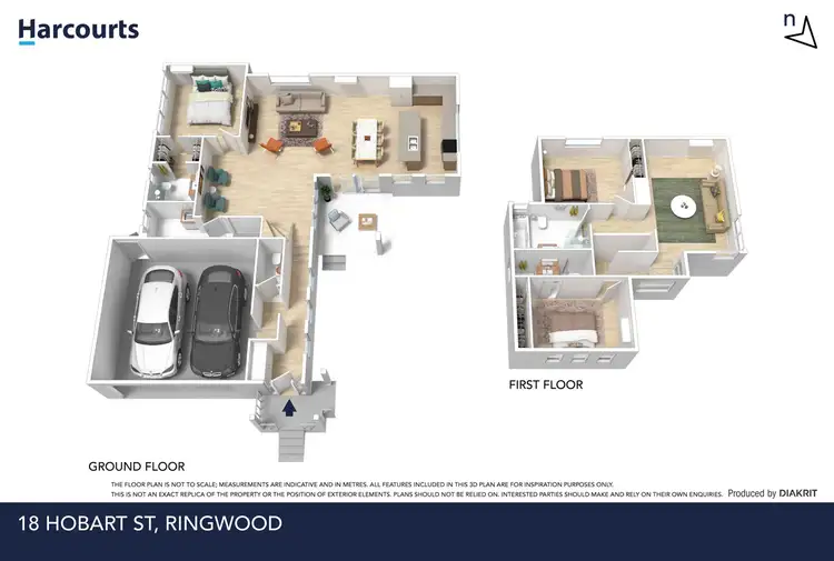 Floorplan of Homely townhouse listing, 18 Hobart Street, Ringwood VIC 3134
