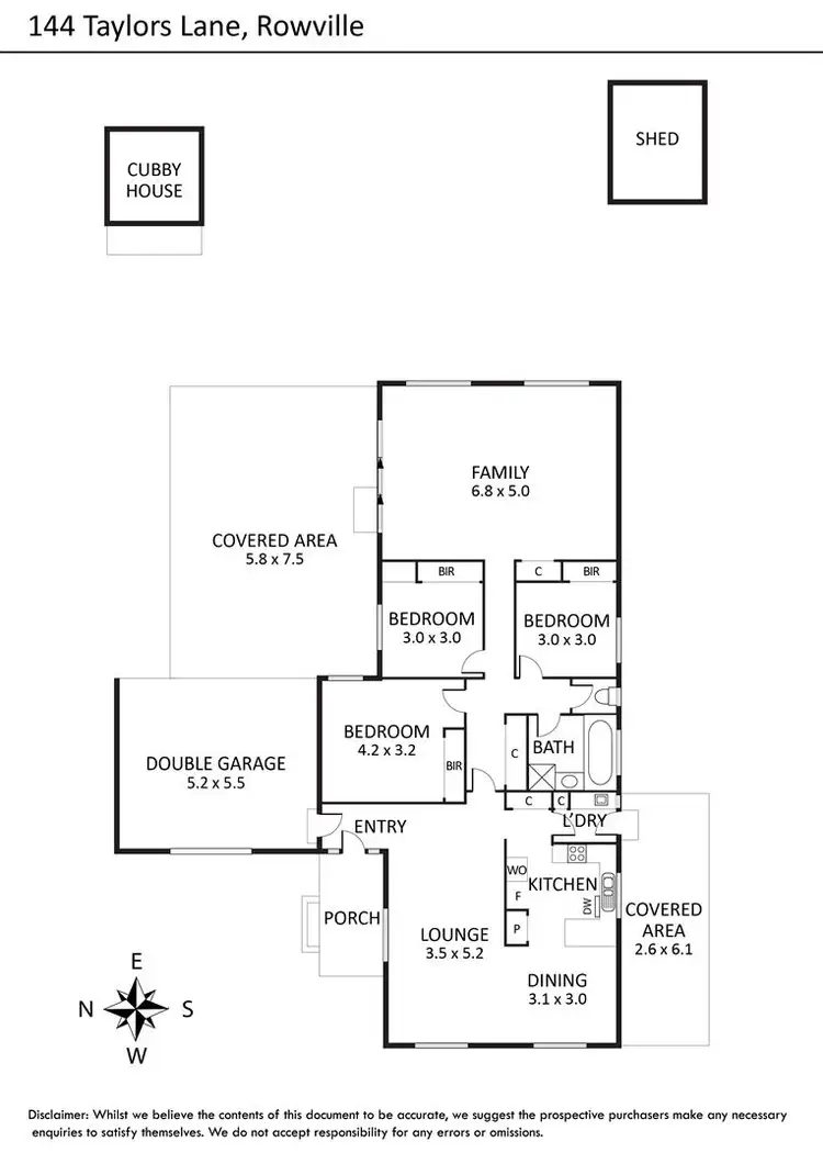 Floorplan of Homely house listing, 144 Taylors Lane, Rowville VIC 3178