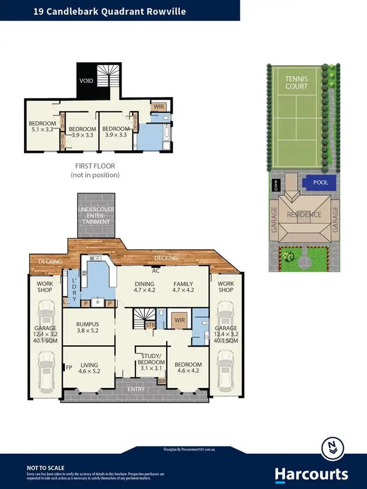 Floorplan of Homely house listing, 19 Candlebark Quadrant, Rowville VIC 3178