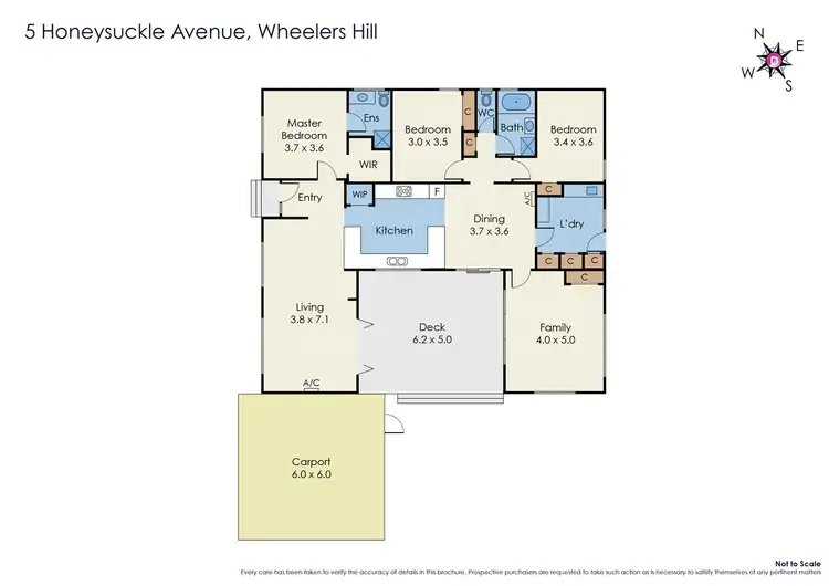 Floorplan of Homely house listing, 5 Honeysuckle Avenue, Wheelers Hill VIC 3150