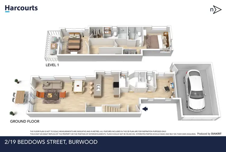 Floorplan of Homely townhouse listing, 2/19 Beddows Street, Burwood VIC 3125
