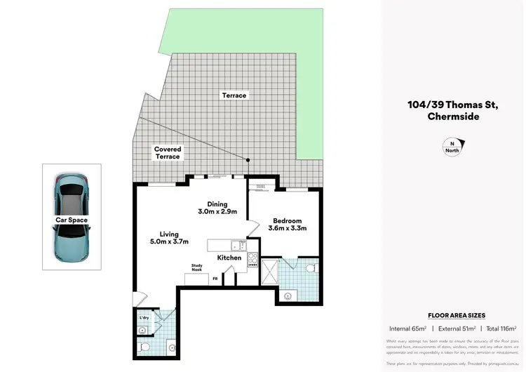 Floorplan of Homely unit listing, 104/39 Thomas Street, Chermside QLD 4032