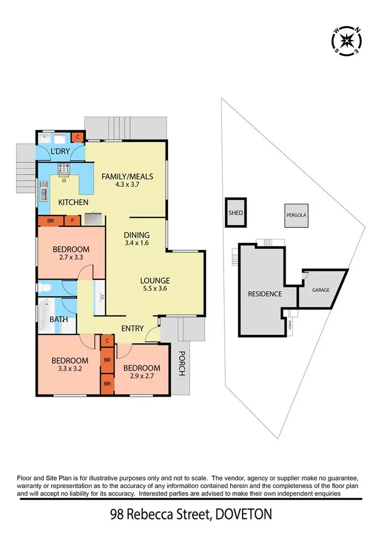 Floorplan of Homely house listing, 98 Rebecca Street, Doveton VIC 3177