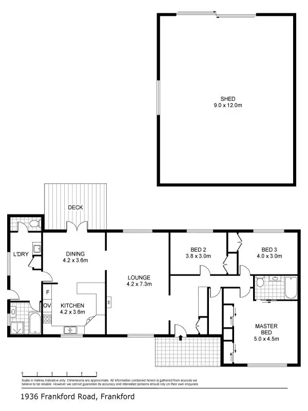 Floorplan of Homely house listing, 1936 Frankford Road, Frankford TAS 7275