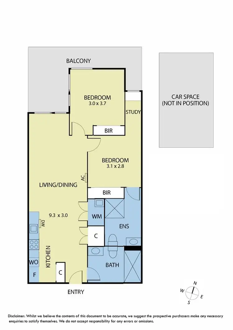 Floorplan of Homely apartment listing, 348/658 Blackburn Road, Notting Hill VIC 3168