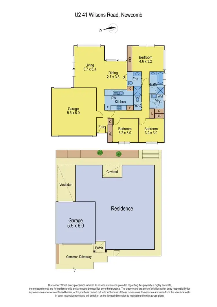 Floorplan of Homely unit listing, 2/41 Wilsons Road, Newcomb VIC 3219