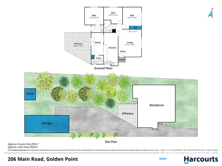 Floorplan of Homely house listing, 206 Main Road, Golden Point VIC 3350