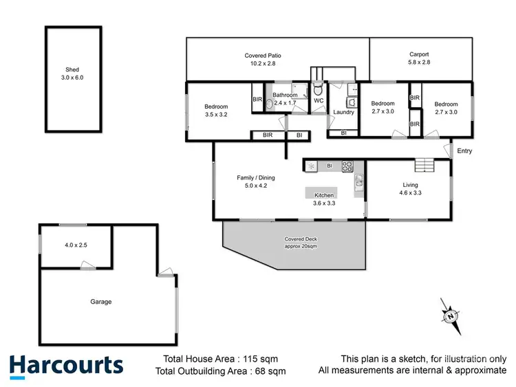 Floorplan of Homely house listing, 63 Bangalee Street, Lauderdale TAS 7021