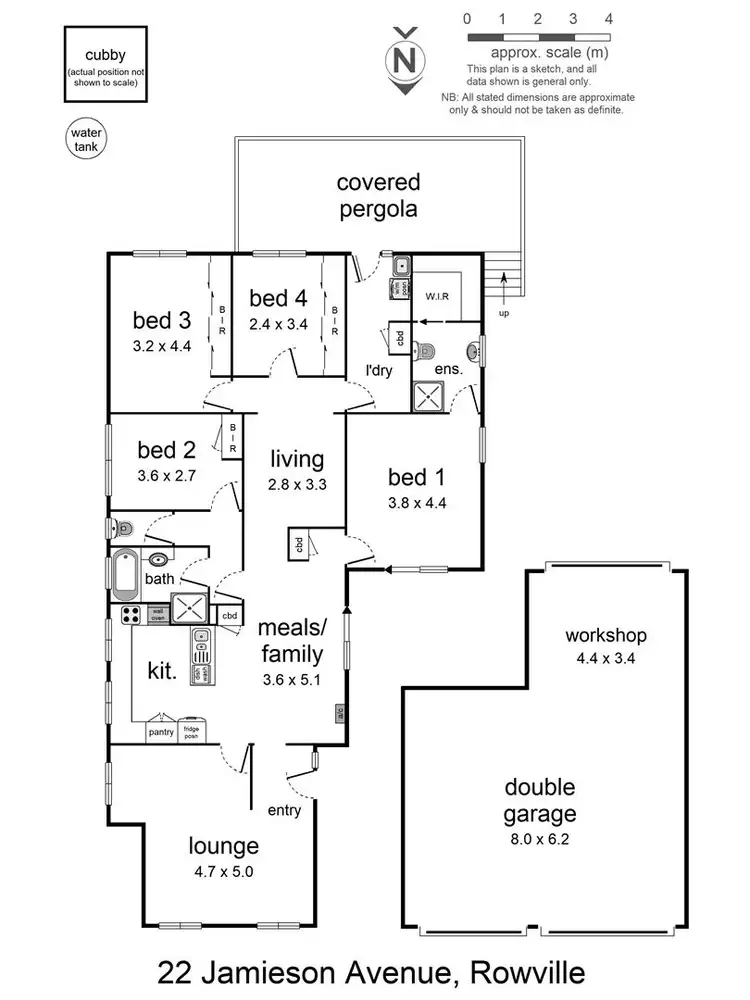 Floorplan of Homely house listing, 22 Jamieson Avenue, Rowville VIC 3178