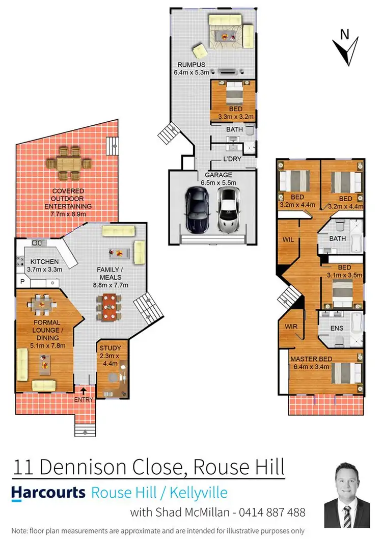 Floorplan of Homely house listing, 11 Dennison Close, Rouse Hill NSW 2155