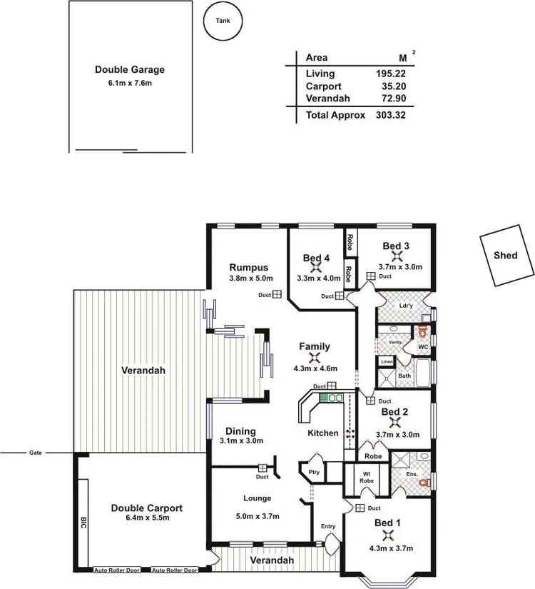 Floorplan of Homely house listing, 85 Fiddlewood Drive, Freeling SA 5372