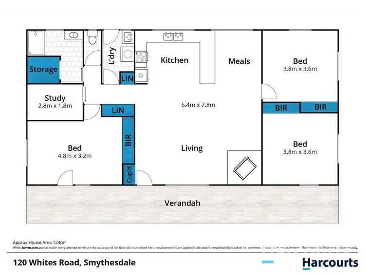 Floorplan of Homely house listing, 120 Whites Road, Smythesdale VIC 3351