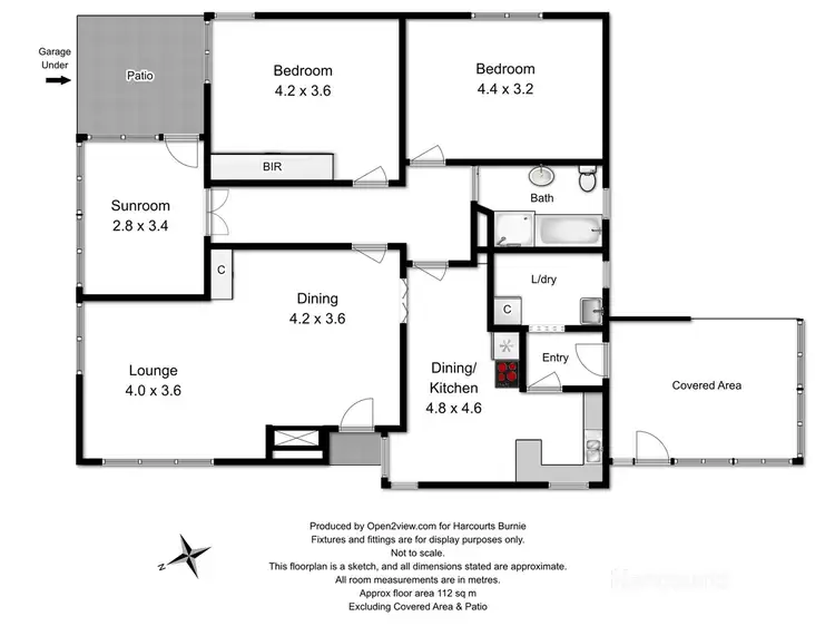 Floorplan of Homely house listing, 36 Malunna Crescent, Parklands TAS 7320