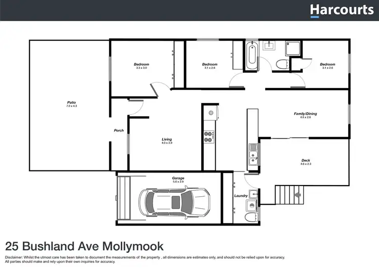 Floorplan of Homely house listing, 25 Bushland Avenue, Mollymook NSW 2539