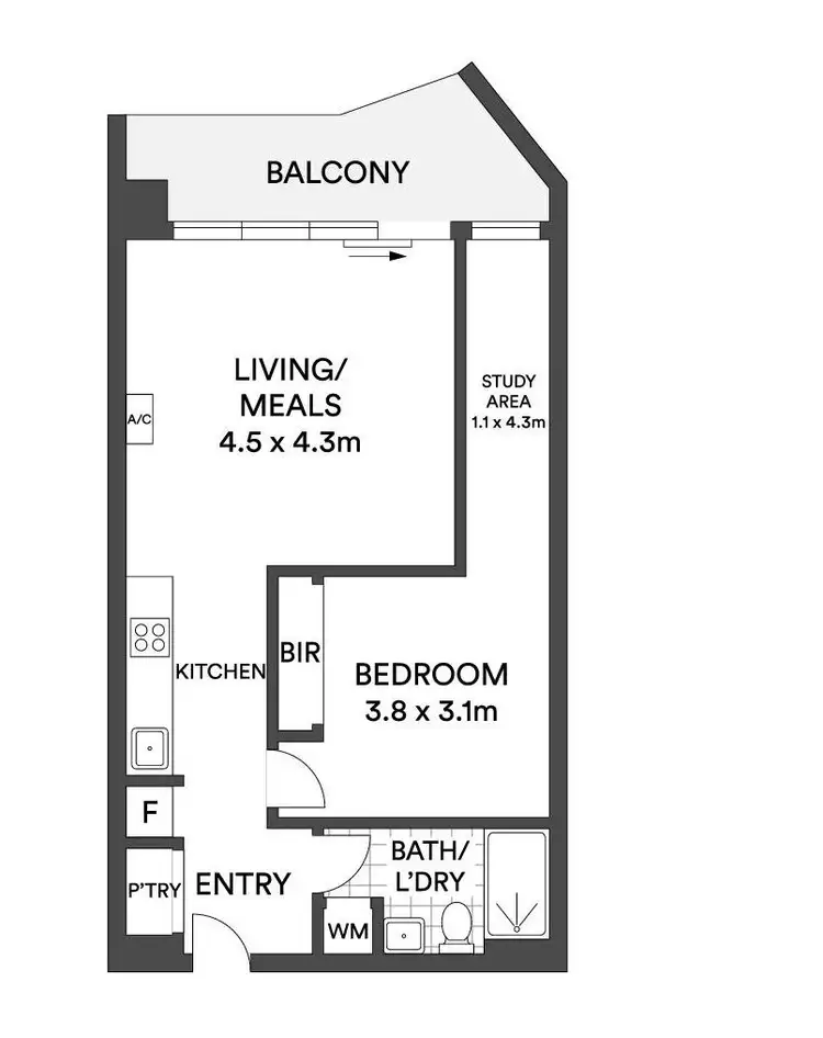 Floorplan of Homely apartment listing, 513/6 Station Street, Moorabbin VIC 3189