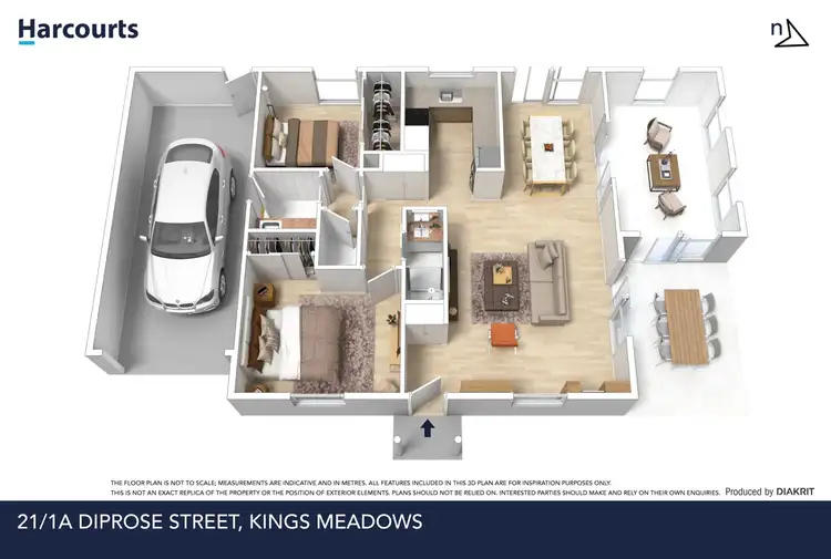 Floorplan of Homely villa listing, 21/1a Diprose Street, Kings Meadows TAS 7249