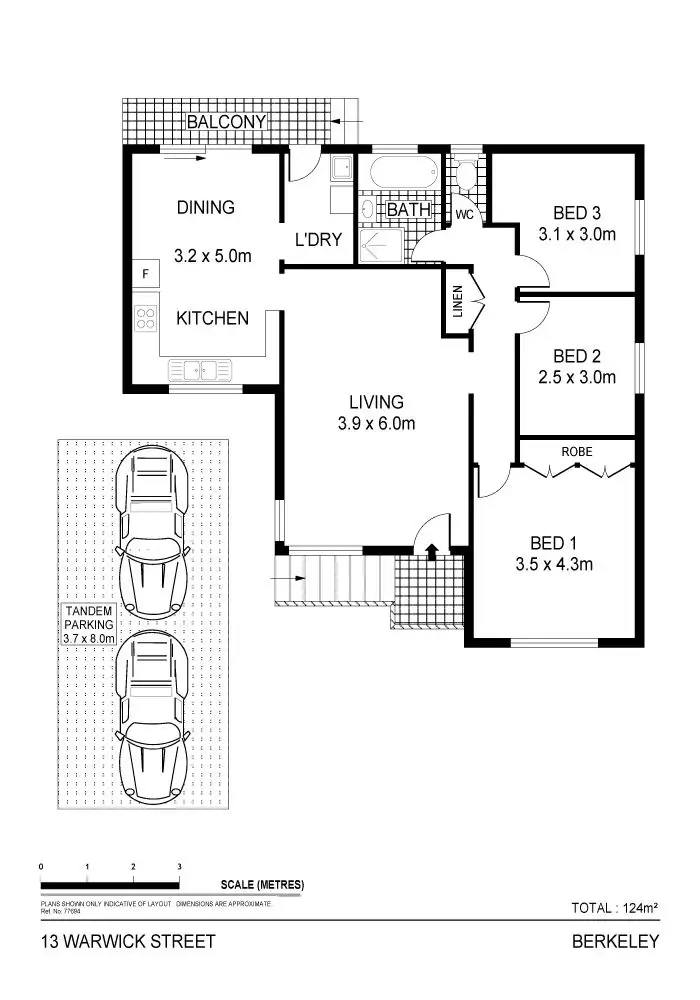 Floorplan of Homely house listing, 13 Warwick Street, Berkeley NSW 2506