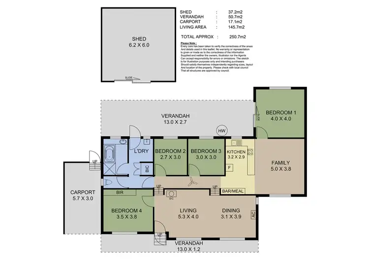 Floorplan of Homely house listing, 6 Jacobs Crescent, Mount Barker SA 5251