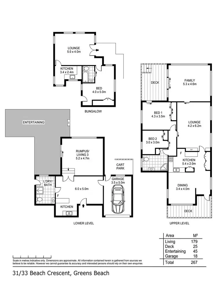 Floorplan of Homely house listing, 31-33 Beach Cres, Greens Beach TAS 7270