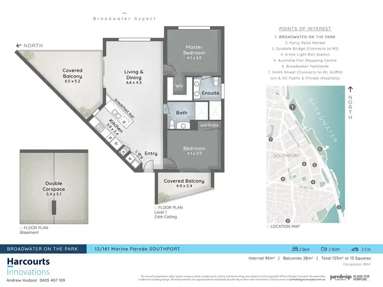 Floorplan of Homely unit listing, 12/161 Marine parade, Southport QLD 4215