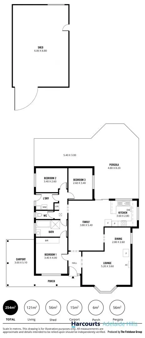 Floorplan of Homely house listing, 19 Jacaranda Drive, Woodside SA 5244