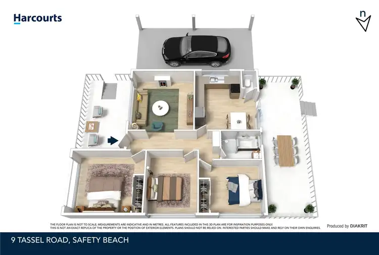 Floorplan of Homely house listing, 9 Tassel Road, Safety Beach VIC 3936