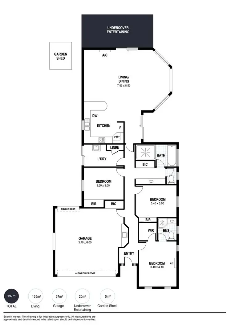 Floorplan of Homely house listing, 107 Coromandel Drive, Mccracken SA 5211
