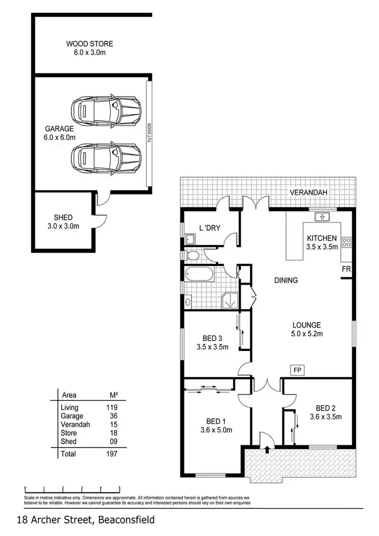 Floorplan of Homely house listing, 18 Archer Street, Beaconsfield TAS 7270