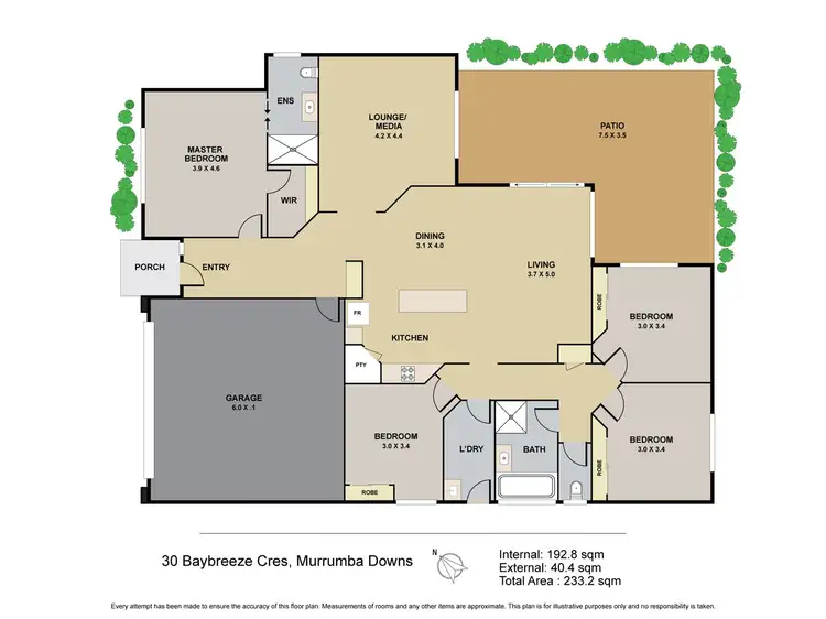 Floorplan of Homely house listing, 30 Baybreeze Crescent, Murrumba Downs QLD 4503