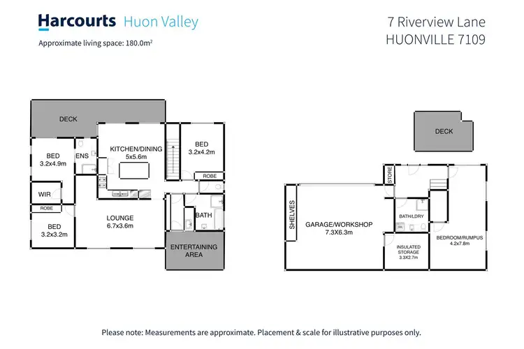 Floorplan of Homely house listing, 7 Riverview Lane, Huonville TAS 7109