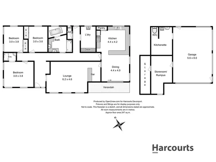 Floorplan of Homely house listing, 2 Lawrence Drive, Devonport TAS 7310