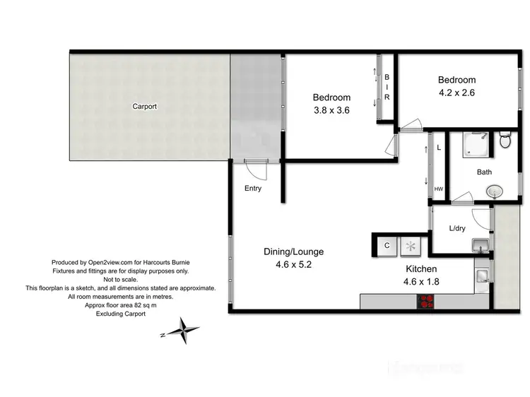 Floorplan of Homely unit listing, 3/5 Falmouth Street, Somerset TAS 7322