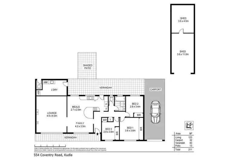 Floorplan of Homely house listing, 554 Coventry Road, Kudla SA 5115
