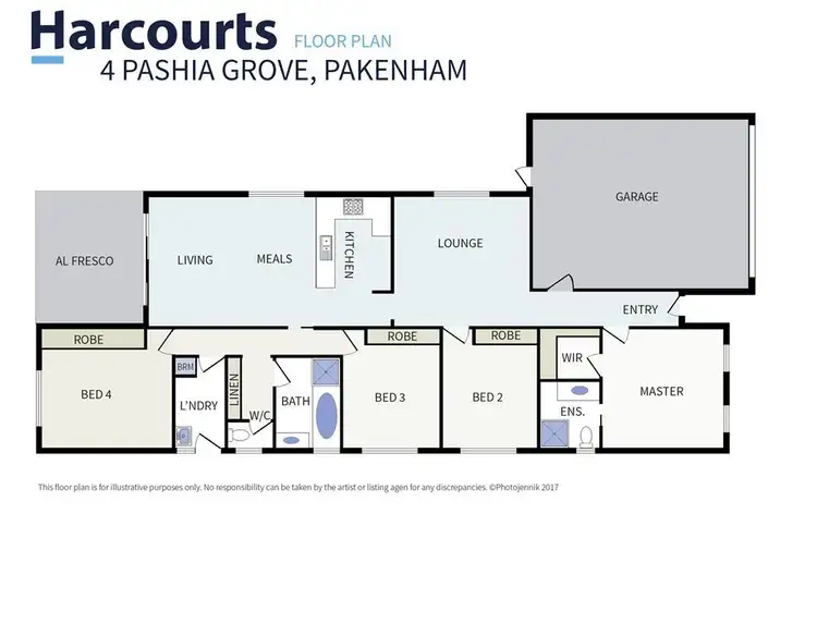 Floorplan of Homely house listing, 4 Pashia Grove, Pakenham VIC 3810