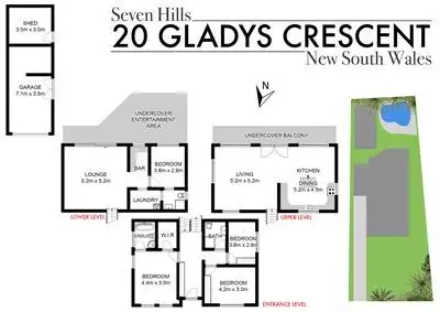 Floorplan of Homely house listing, 20 Gladys Crescent, Seven Hills NSW 2147