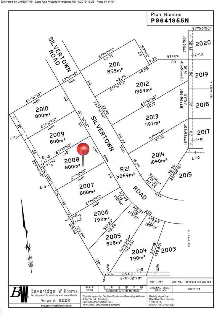 Floorplan of Homely land listing, 14 Silvertown Road, Drouin VIC 3818