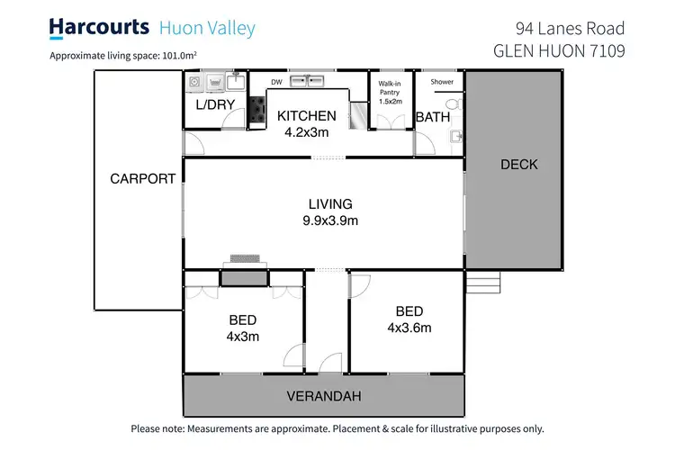 Floorplan of Homely house listing, 94 Lanes Road, Glen Huon TAS 7109