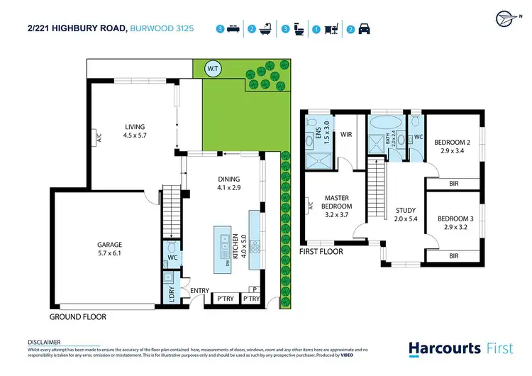 Floorplan of Homely townhouse listing, Lot 5/221-223 Highbury Road, Burwood VIC 3125