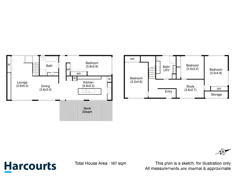 Floorplan of Homely villa listing, 1/28 Gourlay Street, Blackmans Bay TAS 7052