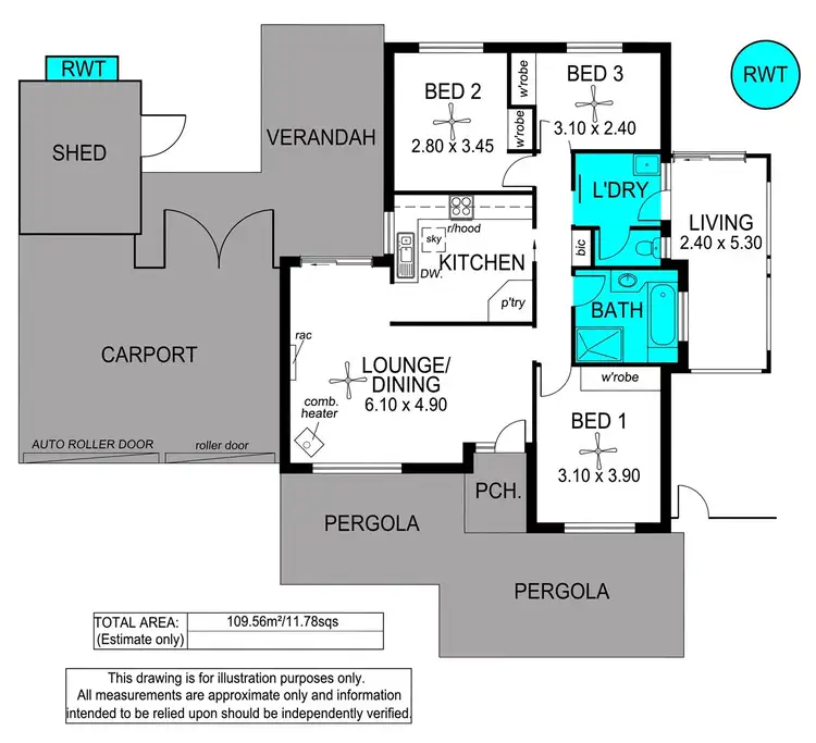Floorplan of Homely house listing, 22 Wyman Way, Woodcroft SA 5162