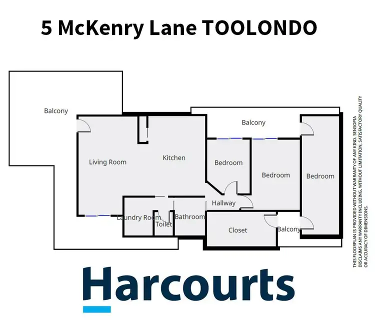 Floorplan of Homely house listing, 5 McKenry Lane, Toolondo VIC 3401