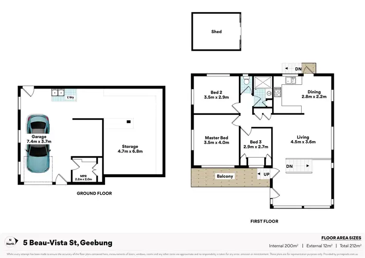 Floorplan of Homely house listing, 5 Beau-Vista St, Geebung QLD 4034