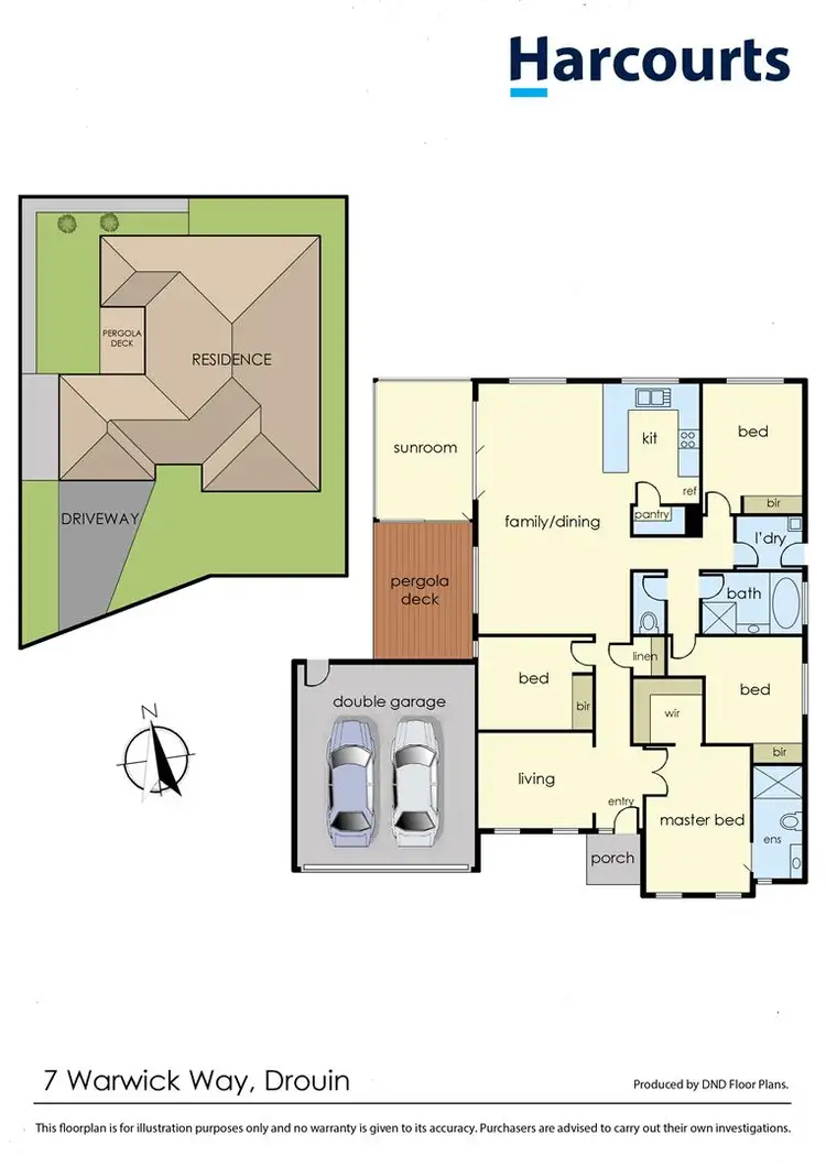 Floorplan of Homely house listing, 7 Warwick Way, Drouin VIC 3818
