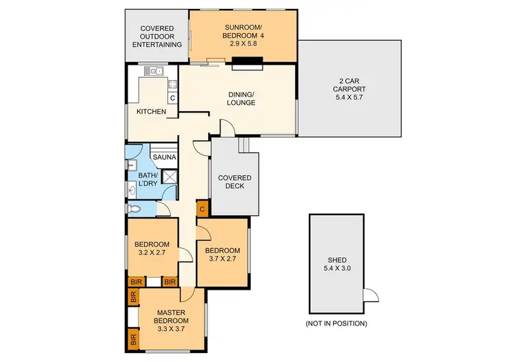 Floorplan of Homely house listing, 7 McComb Crescent, Bayswater VIC 3153