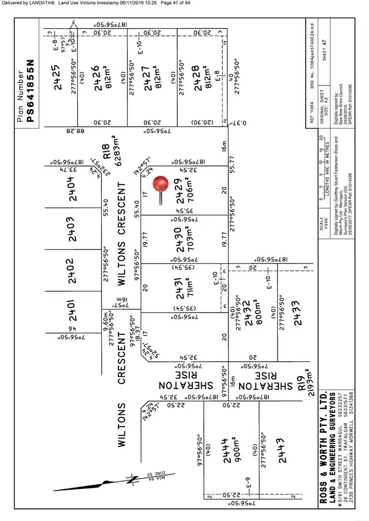 Floorplan of Homely land listing, 49 Bexley Boulevard, Drouin VIC 3818